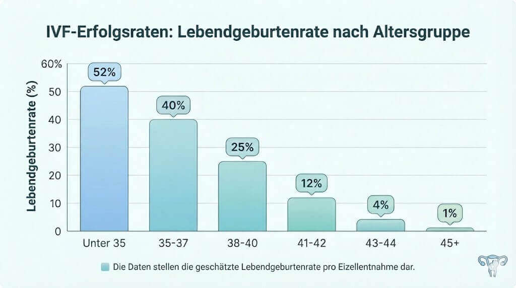 Diagramm der FIV-Erfolgsraten nach Altersgruppen